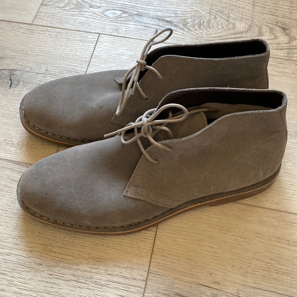 Grey Suede Desert Boots